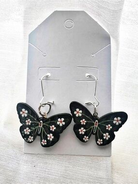 Honoring Dolly Whimsical Butterfly Statement Earrings - Floral Boho Y2K Festival
